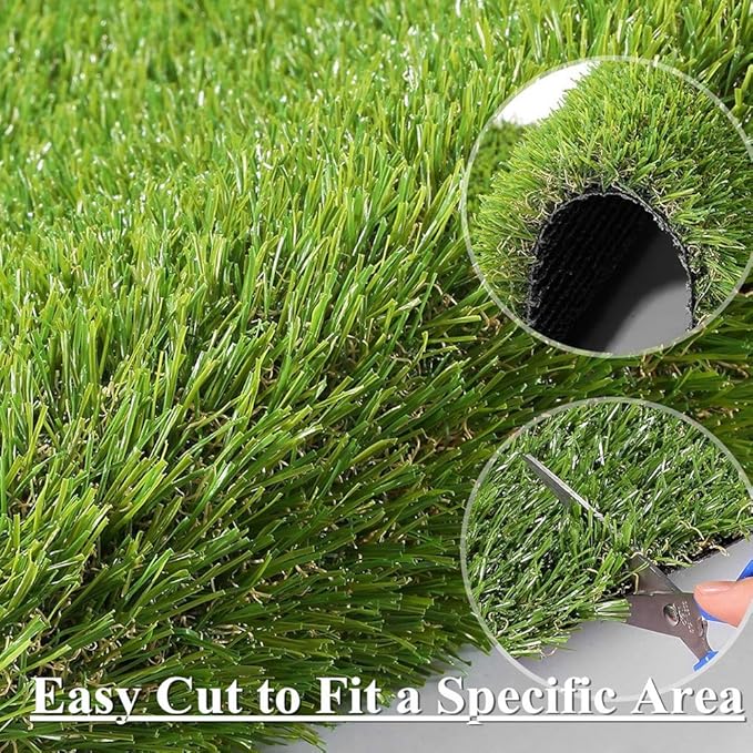 ALTRUISTIC Premium Artificial Grass Drainage Holes & Rubber Backing 70 oz Realistic Synthetic Grass Mat Extra-Heavy & Soft Pet Turf Fake Grass for Dogs or Outdoor Decor (7ft X 30ft)
