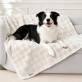 Soft Cozy Waterproof Dog Blanket for Couch - Room Decor Medium Pet Blanket for Furniture Protector, Washable Calming Dog Crate Blankets for Indoors & Outdoors, Cream, 40"x50"