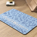 Pet Feeding Mat-Absorbent Dog Mat for Food and Water Bowl-No Stains Quick Dry Water Dispenser Mat-Dog Accessories Pet Supplies-Bowl for Messy Drinkers（Bone,16"x24"