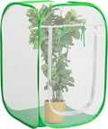 24" x 24" x 36" Pop Up Garden Mesh Plant Cover, Plant Protectors Mesh Plant Enclosure, Garden Net Cage Pest Protection Guard Tent with Storage Bag for Protect Plant Vegetable Fruit from Birds Insects