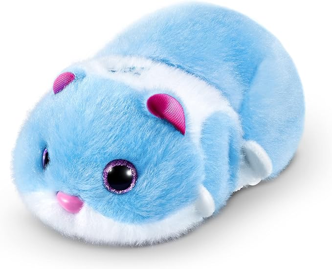 Pets Alive Hamstermania (Blue) by ZURU Hamster, Electronic Pet, 20+ Sounds Interactive, Hamster Ball Toy for Girls and Children
