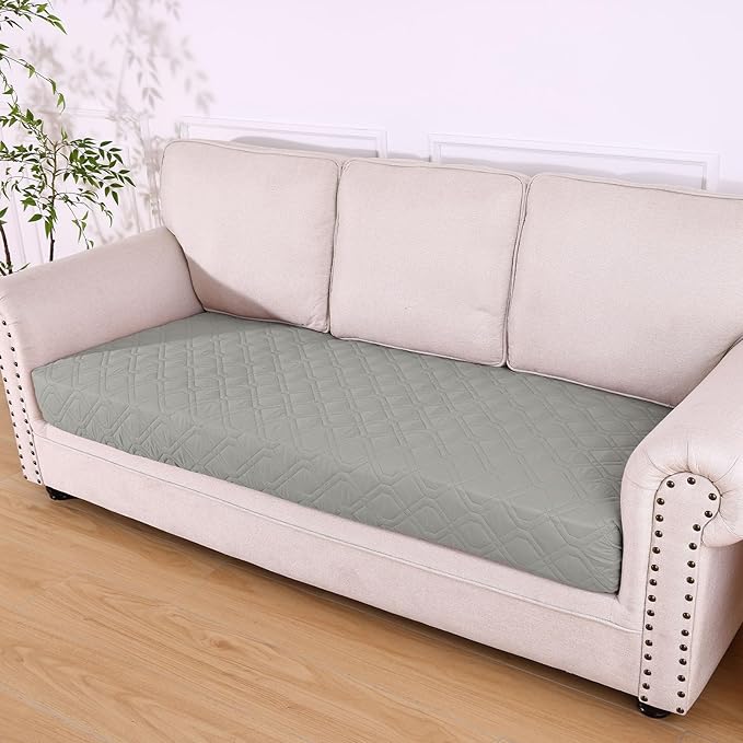 hyha Waterproof Dog Bed Blanket, Soft Pet Blankets, Waterproof Couch Cover for Dogs, Reversible Sofa Covers Washable for Furniture (40x80 Inch, Grey/Beige)