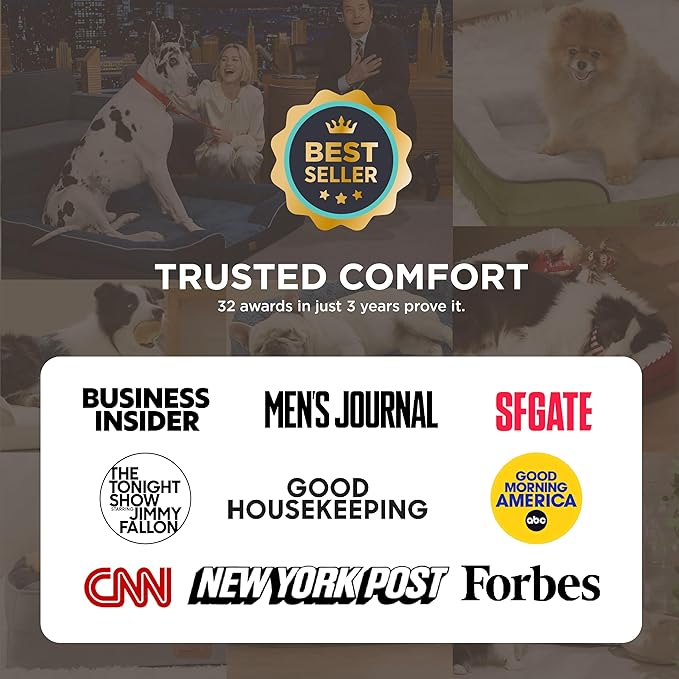 Bedsure XL Orthopedic Dog Bed for Extra Large Dogs - Washable XLarge Dog Cat Bed Waterproof, Comfort Dogs Couch Sofa with Washable Removable Cover, Pet Bed with Nonskid Bottom, Light Grey, 42"