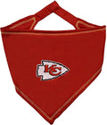 NFL Kansas City Chiefs TIE Bandana, Large/X-Large. Dog Bandana Scarf Bib for Pet Cat Dog. The Ultimate Game-Day, Party Bandana