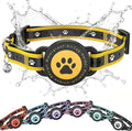 Airtag Cat Collar Breakaway, Reflective Cat Collar with AirTag Holder and Bell, Compatible with Apple Air Tag, Comfortable Padding, Adjustable, Durable (Yellow, S)