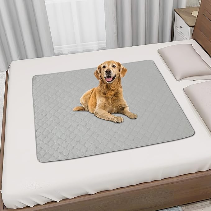Easy-Going 100% Waterproof Dog Bed Cover, Non-Slip Pet Blanket for Furniture, Washable Couch Cover, Repleasement Sofa Cover (30X70 in, Light Gray)