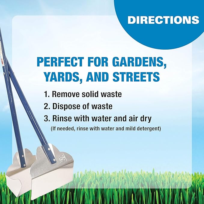 Four Paws Wee-Wee Pooper Scoopers for Dogs l Outdoor Rake l Spade & Pan l Pooper Scooper Set