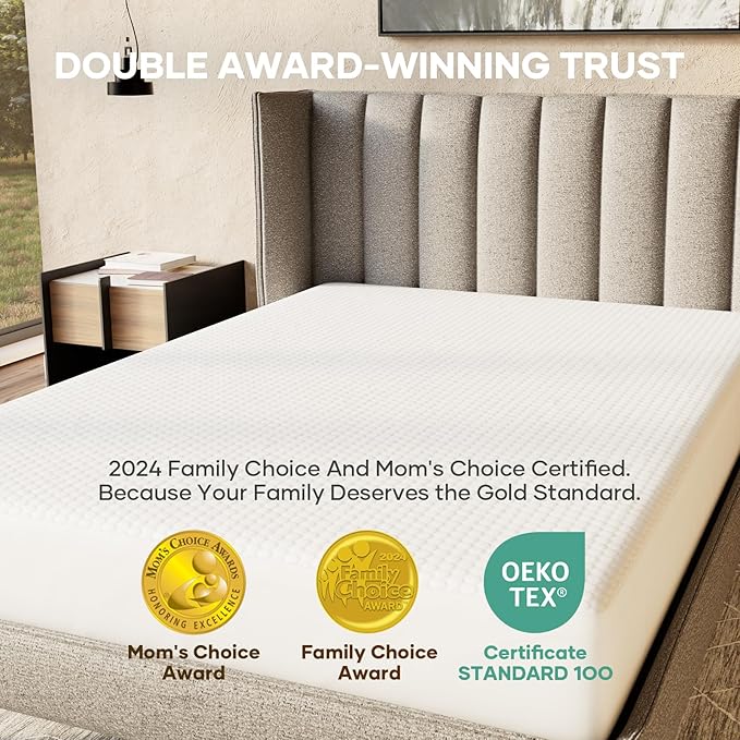 OhGeni 100% Waterproof Mattress Protector,Queen Size Mattress Soft Pad,Pet Hair & Bedwetting Resistant,Cooling Breathable Fitted Sheets,Washable Bed Cover,Non-Slip Deep Pocket,Noiseless for Bedroom