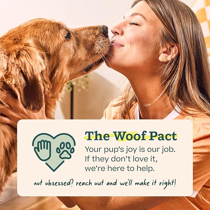 WOOF Pupsicle Refill Pops - Low-Mess Dog Snacks - with Peanut Butter and Beef - Dog Treats - Long Lasting - Small Pops - 10 Count