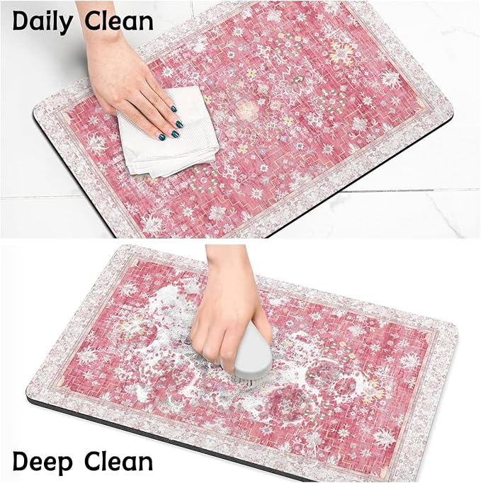 Pet Food Mats for Floor, Absorbent Dog Mat for Food and Water Dispenser, Quick Dry Cat Dog Food Mat Pet Supplies