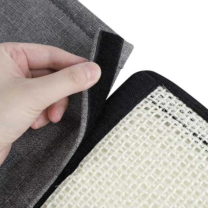 HAOZAIKEJI Cat Scratcher Mat Sofa Protector Natural Sisal Cat Scratching Mat Cat Scratch Couch Cover Heavy Duty Couch Guard Easy Installation Scratch Pad for Grinding Claws Protecting Furniture