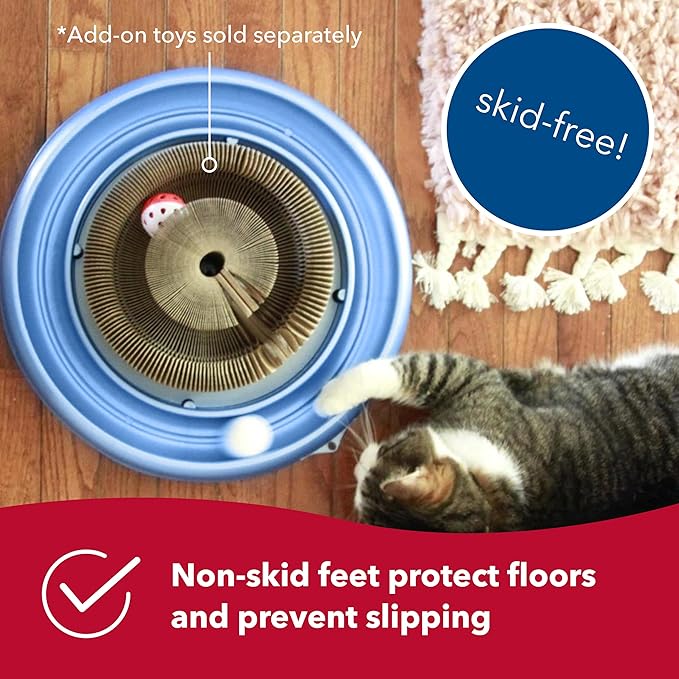 Coastal Pet Turbo Scratcher Cat Toy - Cardboard Cat Scratcher Pad with Cat Toy Ball Track and Catnip (1 Pack)