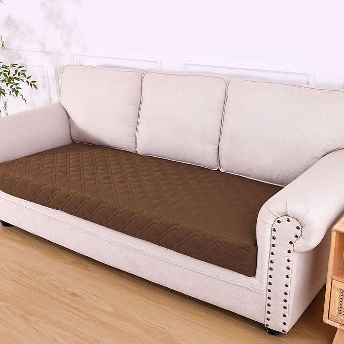 hyha Waterproof Dog Bed Blanket, Soft Pet Blankets, Waterproof Couch Cover for Dogs, Reversible Sofa Covers Washable for Furniture (40x70 Inch, Brown/Brown)