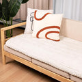Washable Dog Couch Cover Protector, Non Slip Dog Bed Mat Machine Washable Large Blanket for Dogs, Pet Couches Covers for Sofa (Cream, 27.6 * 59.1 '')