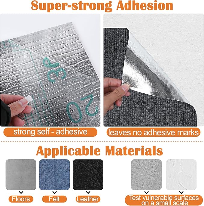 Cat Scratch Pad - 100" x 15.8" Trimmable Self-Adhesive Cat Scratch Furniture Protector, Sisal Cat DIY Climbing Couch Protector for Scratch Post Cat Tree Replacement Indoor (Dark Gray)