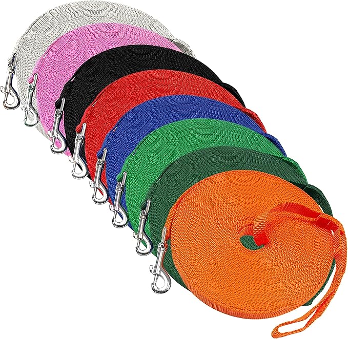 Long Dog Puppy Obedience Recall Training Agility Lead, Leash - ORANGE, 20' Foot - by, Downtown Pet Supply