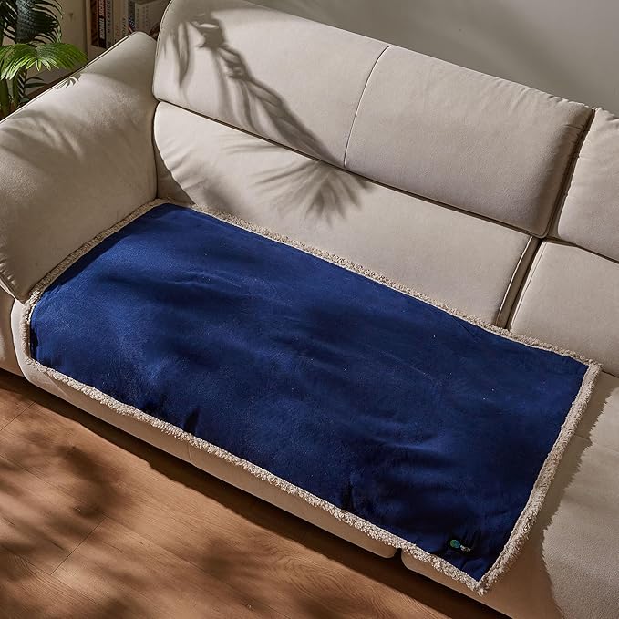 Kritter Planet Waterproof Dog Blanket, Reversible Water Proof Pet Blanket for Couch, Bed & Car, Washable Couch Covers for Medium Dogs - Protects Furniture from Fur, Dirt, and Accidents