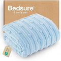 Bedsure Dog Blanket for Small Dogs Washable - Fluffy Fuzzy Puppy Cat Blanket with Premium 300GSM Coral Fleece Soft for Pet Kitten Doggy, Blue, 25x35IN