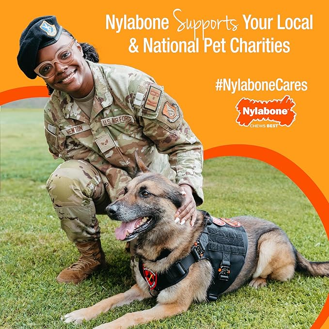 Nylabone Power Chew Textured Knuckle Bone - Dog Toys for Aggressive Chewers - Peanut Butter Chew Toy - Large Dog Chew Toys - Peanut Butter Flavor, X-Large - Over 50 Ibs. (1 Count)