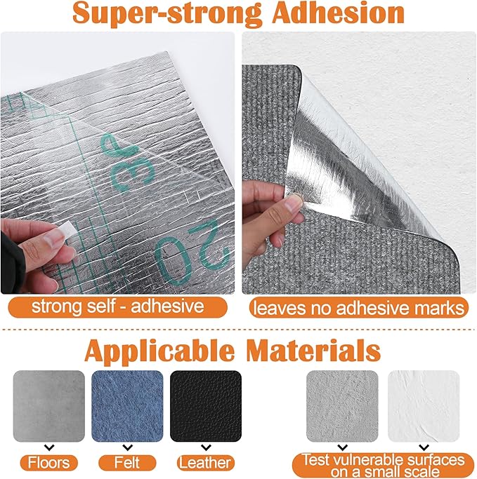 Cat Scratch Furniture Protector - 138" x 17" Trimmable Self-Adhesive Cats Claws Scratch Pads, DIY Cat Climbing Couch Protector for Scratch Post Cat Tree Replacement Indoor (Light Gray)