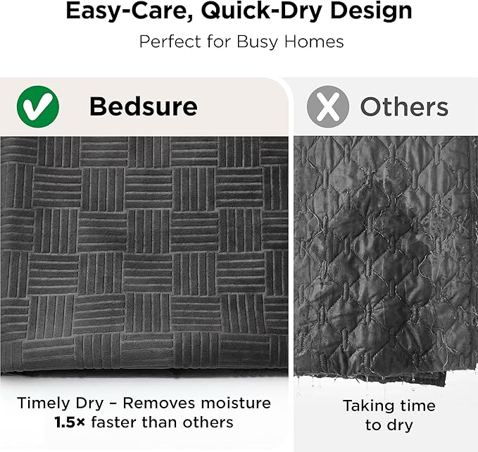Bedsure Waterproof Bed Cover for Dogs Washable - Waterproof Blanket for Twin Bed Couch Sofa Cozy, Lightweight Furniture Protector for Pet Cat Quick Drying, Charcoal, 68x82IN