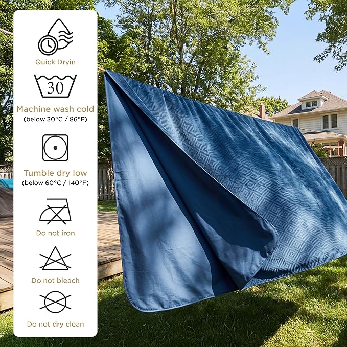 Bedsure Waterproof Couch Cover for Dogs Washable - Waterproof Blanket for Large Dogs Couch Sofa Cozy, Lightweight Furniture Protector for Pet Cat Quick Drying Puppy, Navy, 40x50IN