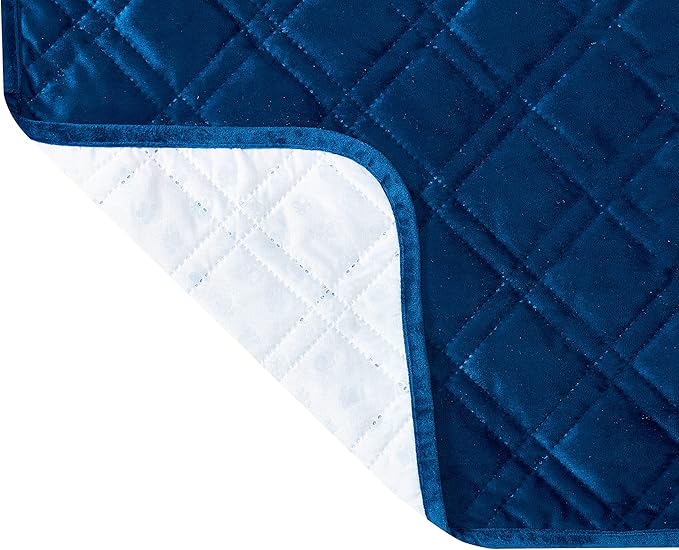 Brilliant Sunshine Premium Calming Dog Bed Mat, Silky Velvet, Removable Washable Cover, Cushion Protector and Couch Covers for Dogs, Pets, Cats, Extra Large, Dark Blue