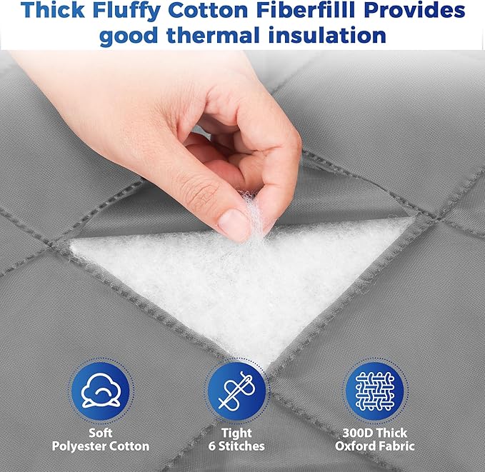Cotton Thermal Door Screen Draft Stopper Cover Made of Oxford and Cotton Fill Fit 38x82inch Door Screen Door Itself Size 40x84inch Curtains for Winter, Insulated Door Curtain for Doors