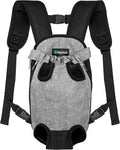 PetAmi Dog Carrier Backpack, Adjustable Pet Cat Front Carrier Backpack, Ventilated Dog Chest Carrier for Hiking Camping Travel, Sling Bag for Small Medium Dog Cat Puppies, Small, 5-9 lbs, Grey